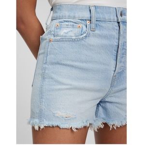 3” sky high rise cheeky denim shorts with washwell - gap - nwt - 26